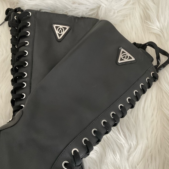 Wishbone leather boots - Picture 3 of 16